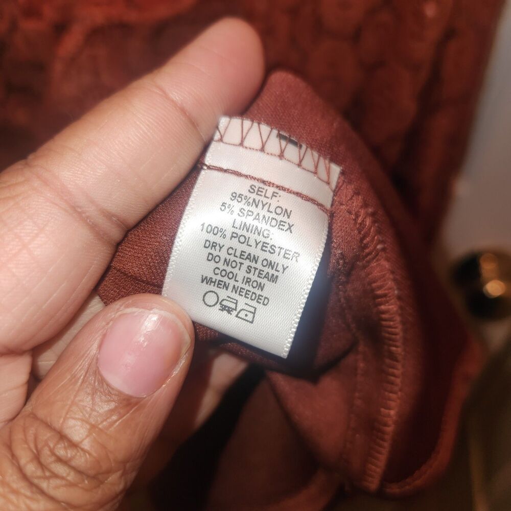 Kiyonna Dress Womens 3X Middeton Lace Floral Spandex Knee Length Lined Plus - Picture 6 of 7